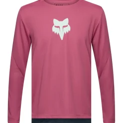FOX Ranger MTB Fietsshirt met lange mouwen Kinderen - Fox Head - berry