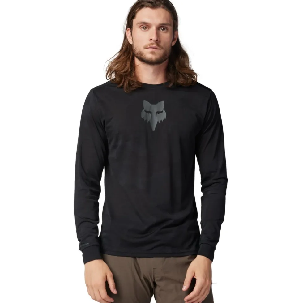 FOX Ranger TruDri Herenshirt met lange mouwen - zwart