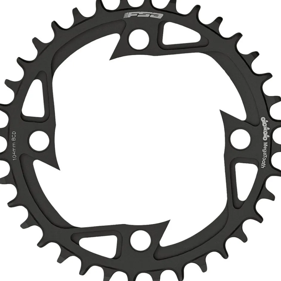 E-Bike Aandrijving < FSA E-bike Kettingblad | Bosch Gen.4 | 104mm | V-Shape | 1x12 Versnellingen - zwart