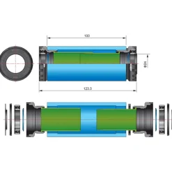 FSA MegaExo BB-7100/Di2 MTB NBD Fatbike Bottom Bracket BSA-68/73100-24