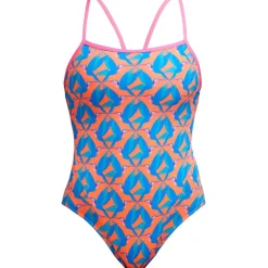Zwembroeken & Bikini'S < Funkita Single Strap Eco Eendelig badpak voor dames - In A Flap