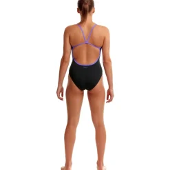 Zwembroeken & Bikini'S < Funkita Single Strap Eco Eendelig badpak voor dames - Night Mare