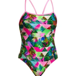 Funkita Single Strap Eco Eendelig badpak voor dames - Sub Lime
