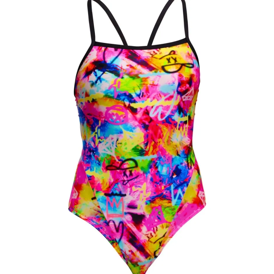 Zwembroeken & Bikini'S < Funkita Single Strap Eco Eendelig badpak voor dames - Tag Her