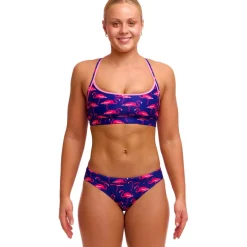 Funkita Sports Eco Bikinitop Dames - Flocked Up