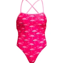 Funkita Strapped In Eco Eendelig badpak voor dames - Flaming Go Gos