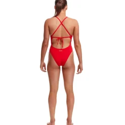 Zwembroeken & Bikini'S < Funkita Tie Me Tight Eco Eendelig badpak voor dames - Fire