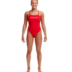 Zwembroeken & Bikini'S < Funkita Tie Me Tight Eco Eendelig badpak voor dames - Fire
