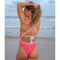 Funkita Tie Me Tight Eco Eendelig badpak voor dames - Hot Coals