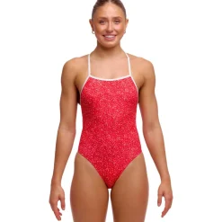 Funkita Tie Me Tight Eco Eendelig badpak voor dames - Hot Coals
