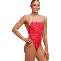 Funkita Tie Me Tight Eco Eendelig badpak voor dames - Hot Coals