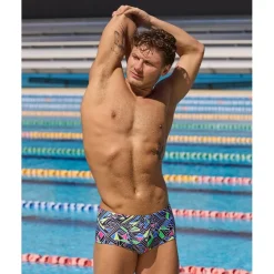 Zwembroeken & Bikini'S < Funky Trunks Caic Eco Trunk Zwebroek Heren - Bit Of Peace