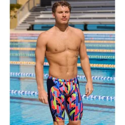 Funky Trunks Training Eco Jammers Zwemkleding voor heren - Fault Lines