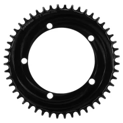 Garbaruk 5-Bolt AERO Road Chainring - 130mm BCD / Round / Narrow Wide - black