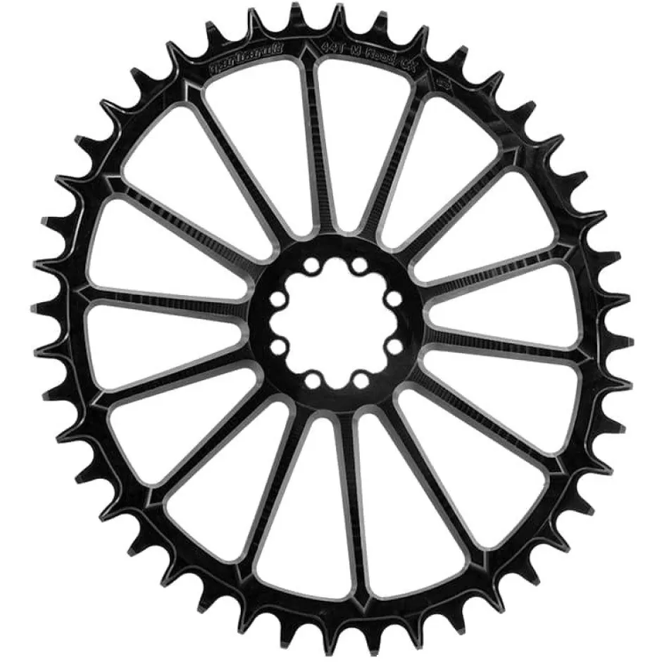 Kettingbladen < Garbaruk Road/CX/Gravel Chainring - Direct Mount / Oval / Narrow-Wide - for SRAM AXS - black
