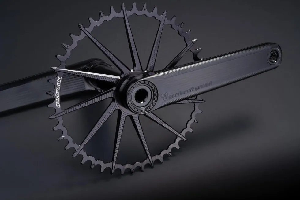 Garbaruk Road/Gravel Crank - Direct Mount | 1-voudig - zwart/goud