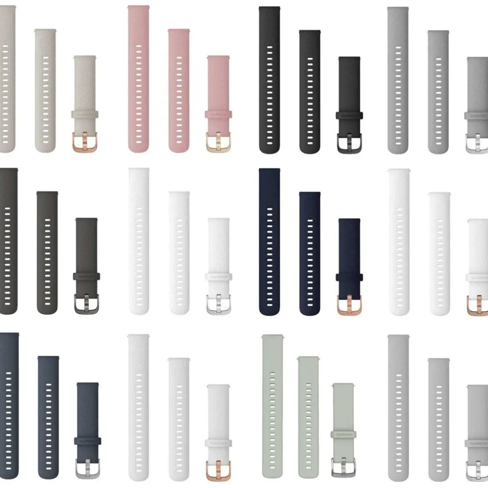 Garmin Bandjes met Snelsluiting 18mm - Siliconen