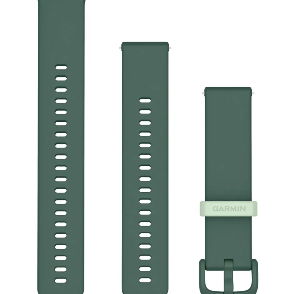 Sporthorloges|Sporthorloges < Garmin Bandjes met Snelsluiting (20 mm) - Siliconen - jasper green