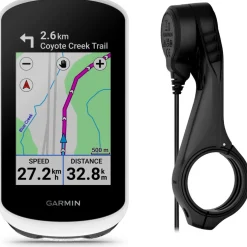 Garmin Edge Explore 2 Power Mount Bundle GPS Cycling Computer - wit
