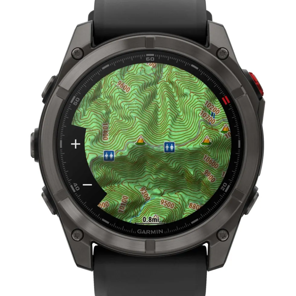 Garmin fenix 8 AMOLED Sapphire GPS Smartwatch - 51mm - Black/Carbon Grey DLC Titanium - B-Keus