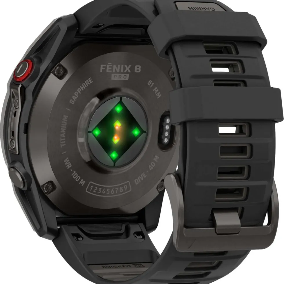 Garmin fenix 8 AMOLED Sapphire GPS Smartwatch - 51mm - Black/Carbon Grey DLC Titanium - B-Keus