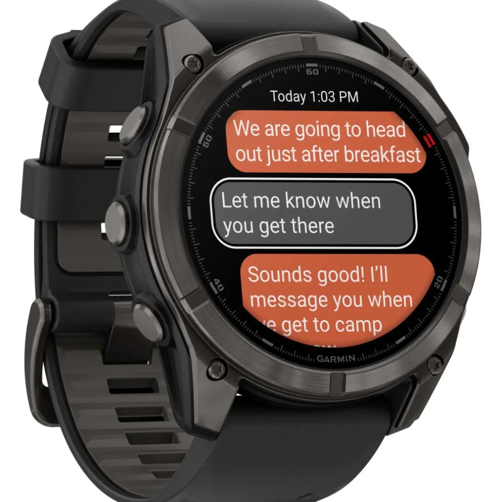 Garmin fenix 8 AMOLED Sapphire GPS Smartwatch - 51mm - Black/Carbon Grey DLC Titanium - B-Keus