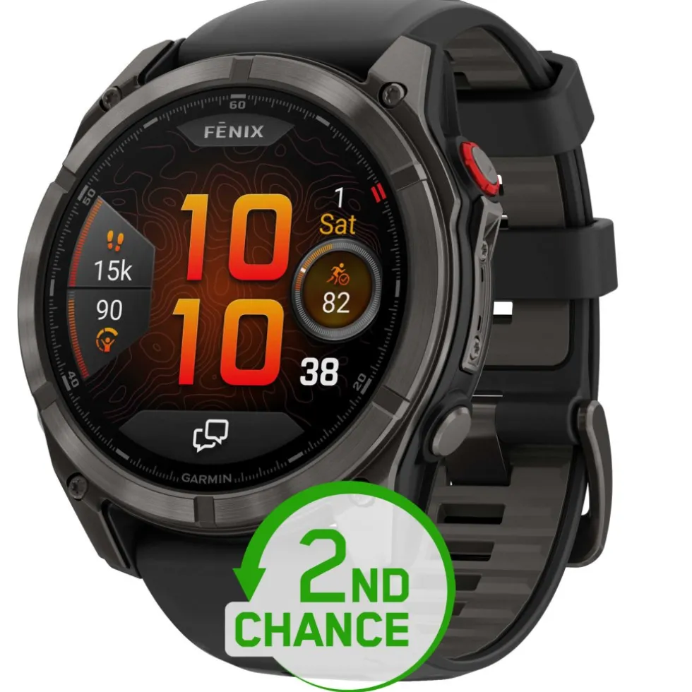 Garmin fenix 8 AMOLED Sapphire GPS Smartwatch - 51mm - Black/Carbon Grey DLC Titanium - B-Keus