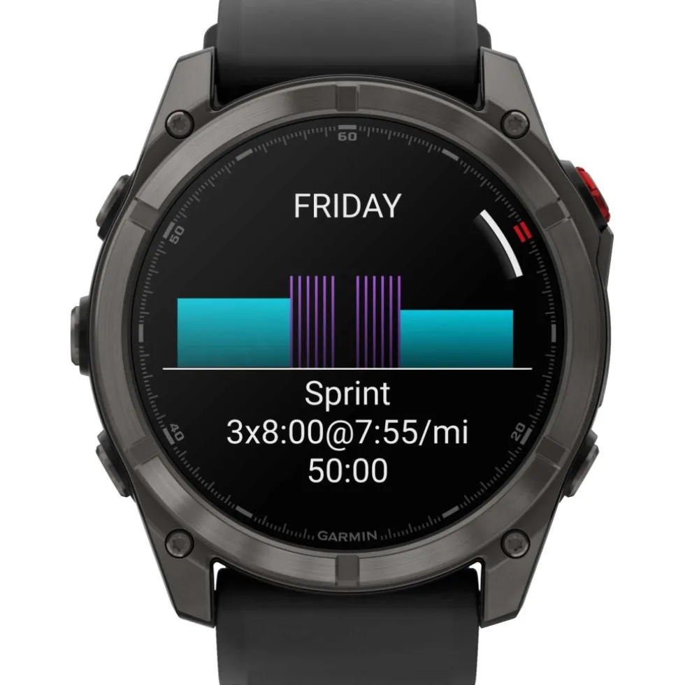 Garmin fenix 8 AMOLED Sapphire GPS Smartwatch - 51mm - Black/Carbon Grey DLC Titanium - B-Keus