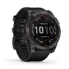 Garmin fenix 7X Sapphire Solar GPS Smartwatch - carbon grey/black - DLC Titanium