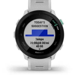 Garmin Forerunner 55 GPS Running Watch - white