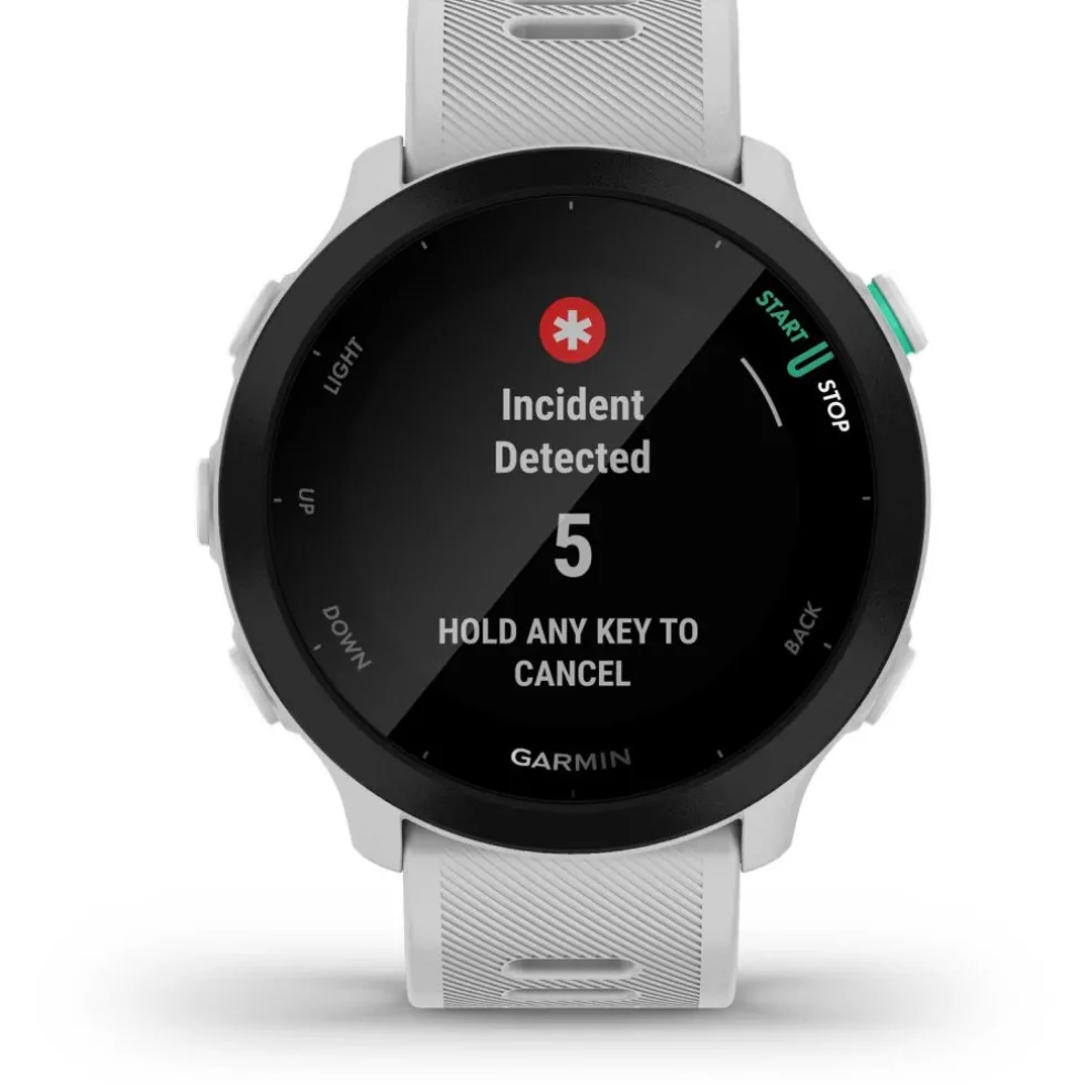 Garmin Forerunner 55 GPS Running Watch - white