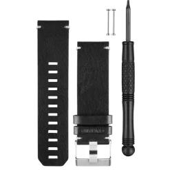 Garmin Leather Watch Band for fenix 3 / quatix 3 - Black - 010-12168-29