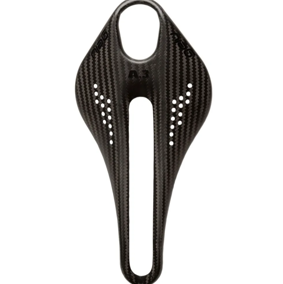 Gelu A3 Carbon Saddle with Punctured Top - black decals