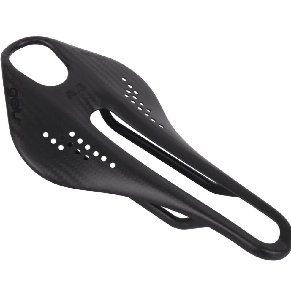 Gelu A3 Carbon Saddle with Punctured Top - black decals