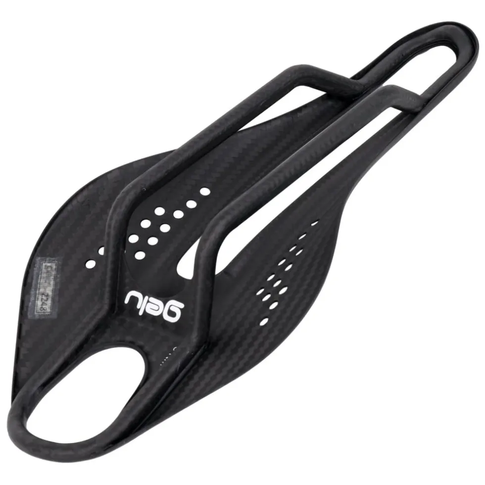 Gelu A3 Carbon Saddle with Punctured Top - black decals