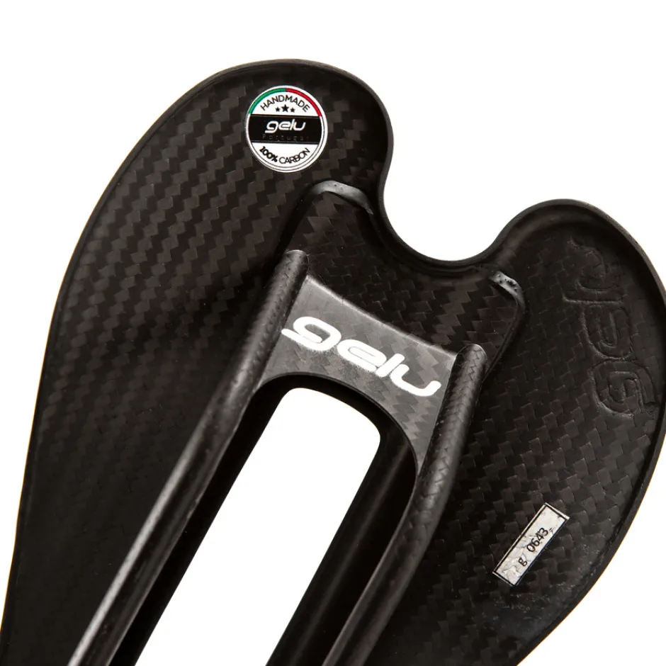 Zadels < Gelu P1 Carbon Saddle - black Logos