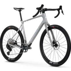 Race Gravelbikes < Ghost AKET CF LTD - Carbon Gravel Bike - 2025 - myteriou grey / ilver - gloy