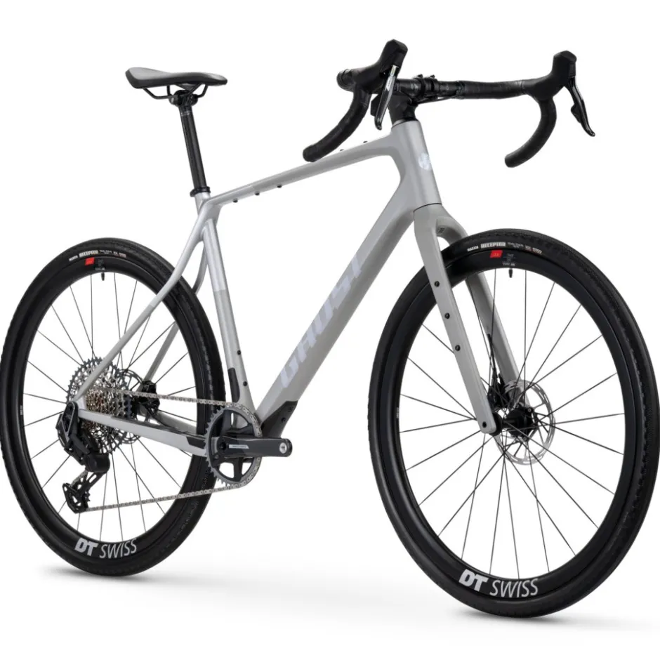 Race Gravelbikes < Ghost AKET CF LTD - Carbon Gravel Bike - 2025 - myteriou grey / ilver - gloy