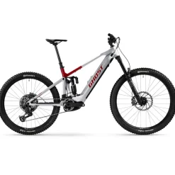 Ghost E-RIOT CF ADVANCED - Mullet Carbon E-mtb - 2026 - rebel red / misty grey glossy