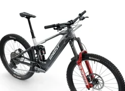 Ghost E-RIOT CF FULL PARTY - GX AXS - Mullet Carbon E-MTB - 2026 - ud carbon-mist blue / pure elegance glossy
