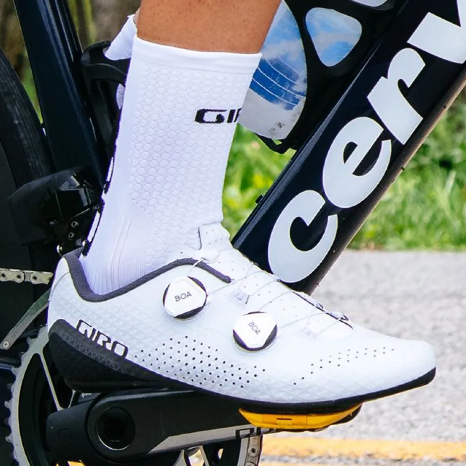 Klikschoenen|Wielrenschoenen < Giro Regime Racefietsschoenen Heren - wit
