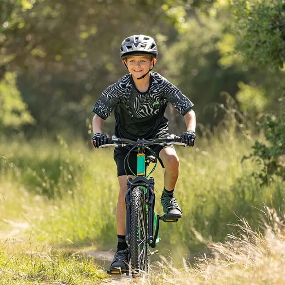 Giro Roust Fietsshirt met Korte Mouwen Kinder - dark shark ripple