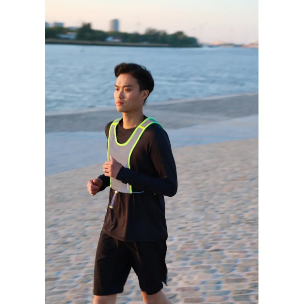 Gofluo Pace Bodyglower Hardloopvest - Grey reflective