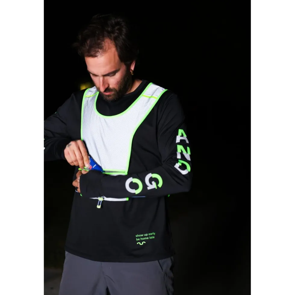 Gofluo Pace Bodyglower Hardloopvest - Grey reflective