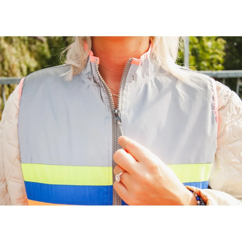 Gofluo Manhattan Bodyglower Veiligheidsvest Dames - Grey Reflective