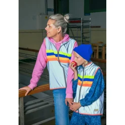 Gofluo Newyork Bodyglower Veiligheidsvest Kinder - Grey Reflective