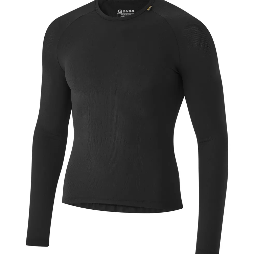 Gonso Base Hemd met Lange Mouwen Heren - Zwart