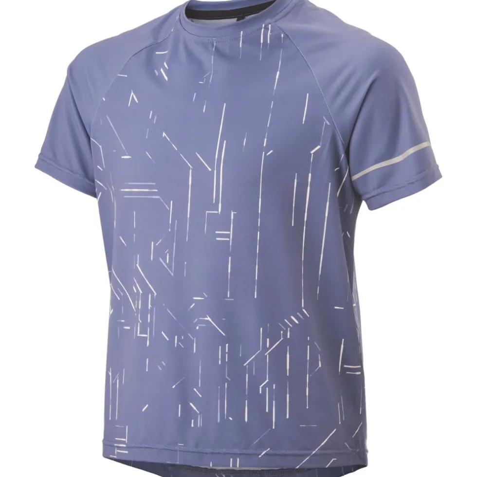 Gonso Trail Fietsshirt met Korte Mouwen Kinder - Lilac Sleet