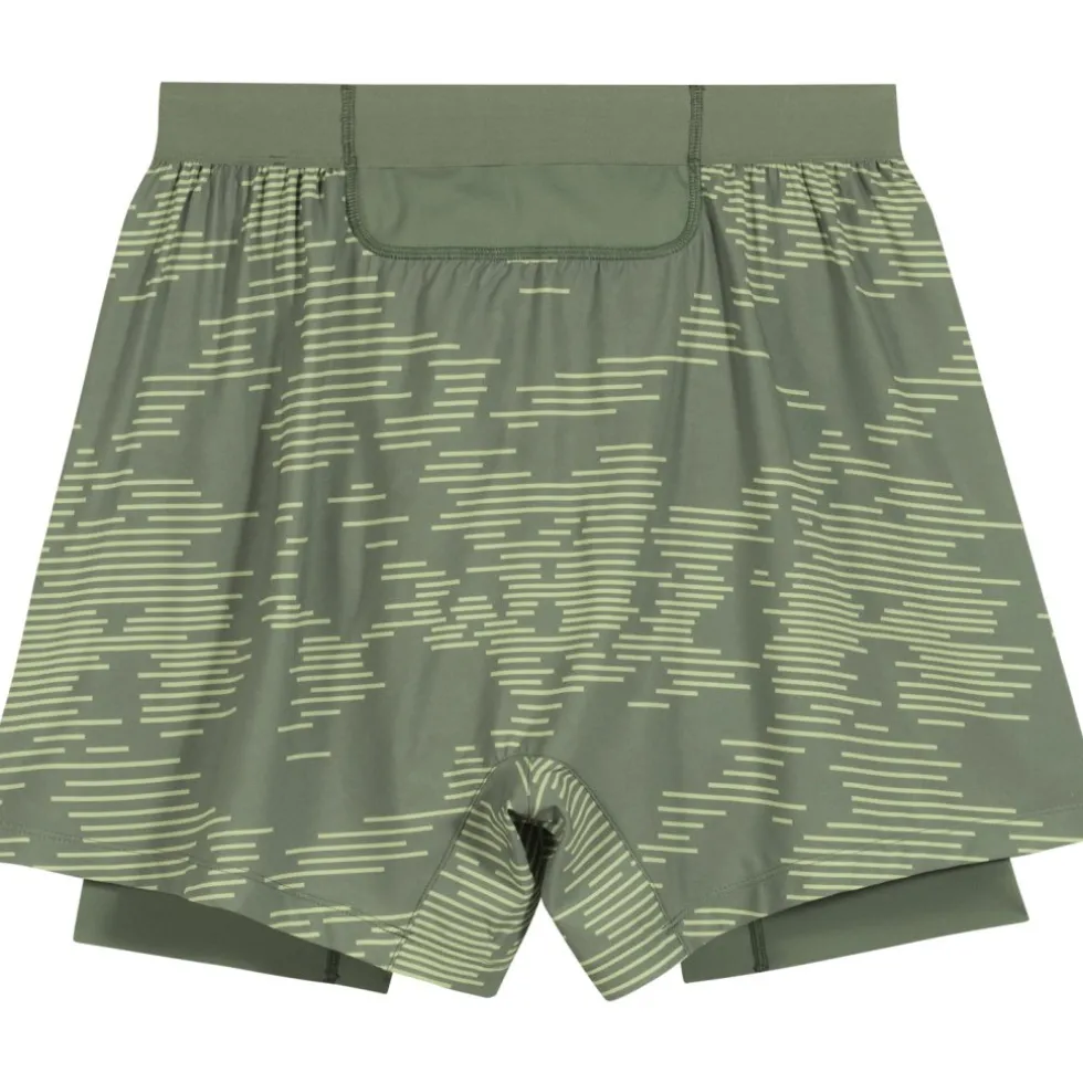 GOREWEAR Concurve 5 Inch Electro 2in1 Korte broeken Heren - crushed slate green / spring green DHDJ