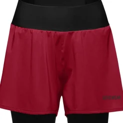 Broeken < GOREWEAR Concurve 2in1 Short Dames - utility red/black DA99